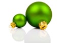 Green Christmas balls