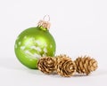 Green christmas bauble
