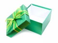 Green Christmas Gift Box Royalty Free Stock Photo