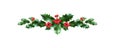 Green Christmas holiday decor-05 Royalty Free Stock Photo