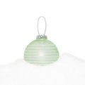 Green Christmas New Year bauble