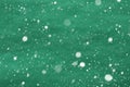 Green Christmas Paper Background, Copy Space, Snowflakes Royalty Free Stock Photo