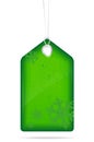 Green christmas price tag