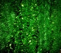 Green christmas tinsel background