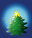 Green christmas tree Royalty Free Stock Photo