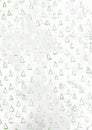 Green Christmas tree pattern empty rusty white paper background