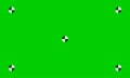 Green chroma key screen background with tracking markers, vector. Chroma key greenscreen with studio camera trackers on green