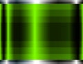 Green chrome metal 3D background, lustrous and shiny metallic design with striped pattern