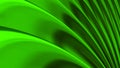 Green chrome metallic background, shiny striped 3D metal abstract background