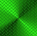 Green chrome polished steel texture background, shiny radial metallic gradient with diamond plate texture