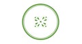 Green Circle Abstract Floral Logo Icon Royalty Free Stock Photo