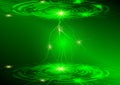 Green circle and light technology background, Abstract digital concept Royalty Free Stock Photo