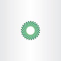 green circle particle fusion icon logo