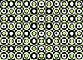 Green circle pattern. Vector