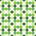 Green circles seamless pattern Royalty Free Stock Photo