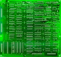 Green circuit board of computer