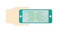 Green Circuit Board Pattern on Mobile Phone, vector design Generative AI Royalty Free Stock Photo