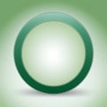 a green circular button on a green background