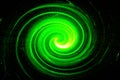 Green circular glow wave. scifi or game background.