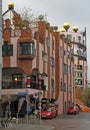 The Green Citadel of Magdeburg designed by artist Friedensreich Hundertwasser