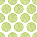 Green citrus seamless background, fashionable, simple vector lime background, fresh summer vitamin