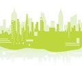 Green city background Royalty Free Stock Photo