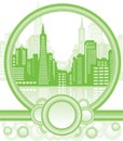 Green city background Royalty Free Stock Photo