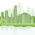 Green city background Royalty Free Stock Photo