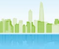Green city background Royalty Free Stock Photo