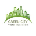 Green City logo, ecology design