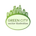 Green City logo, ecology design