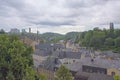 Cityscape of Luxembourg on a stormy summer day Royalty Free Stock Photo