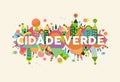 Green City portuguese language illustration