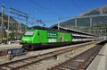 Green Class Re 460 at Brig, Switzerland