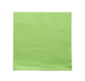 Green clean paper tissue isolated on white, top view Royalty Free Stock Photo