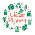 Green Clean Planet concept