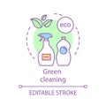 Green cleaning concept icon