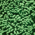 Green cleaning feet doormat Royalty Free Stock Photo