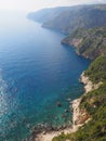 Green cliffs and seascapes of Zakynthos island