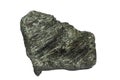 Green clinochlore or seraphinite mineral isolated