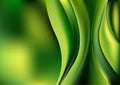 Green Close Up Fractal Background Vector Illustration Design