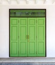 Green Closed Door