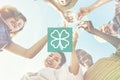 Green Clover Leaf Environmental Inspiration Concept Royalty Free Stock Photo