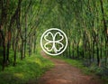 Green Clover Leaf Environmental Inspiration Concept Royalty Free Stock Photo