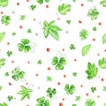 Green clover pattern