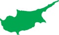 GREEN CMYK color map of CYPRUS