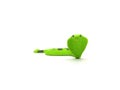 Green cobra snake rubber toy. Royalty Free Stock Photo
