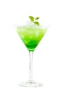 Green cocktail with mint Royalty Free Stock Photo