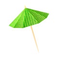 Green Cocktail Umbrella Vector Illustration