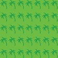 Green coconut tree pattern. Simple style vector. Summer pattern for web design or textile design Royalty Free Stock Photo